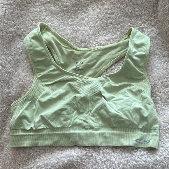 Champion Green Sports Bra with Racerback Design - Picture 4 of 4